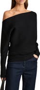 Reiss Lorna Off the Shoulder Rib Sweater