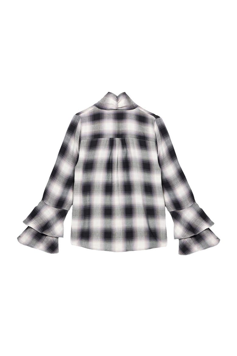 Check Blouse, Alternate, color, Grey