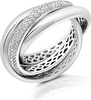 Crislu Eternal Cubic Zirconia Stacking Ring