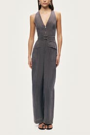 Nocturne Metal Belt Detail Jumpsuit
