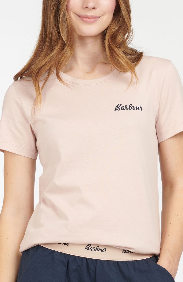 Barbour Edie Logo Print Lounge T-Shirt, Alternate, color,