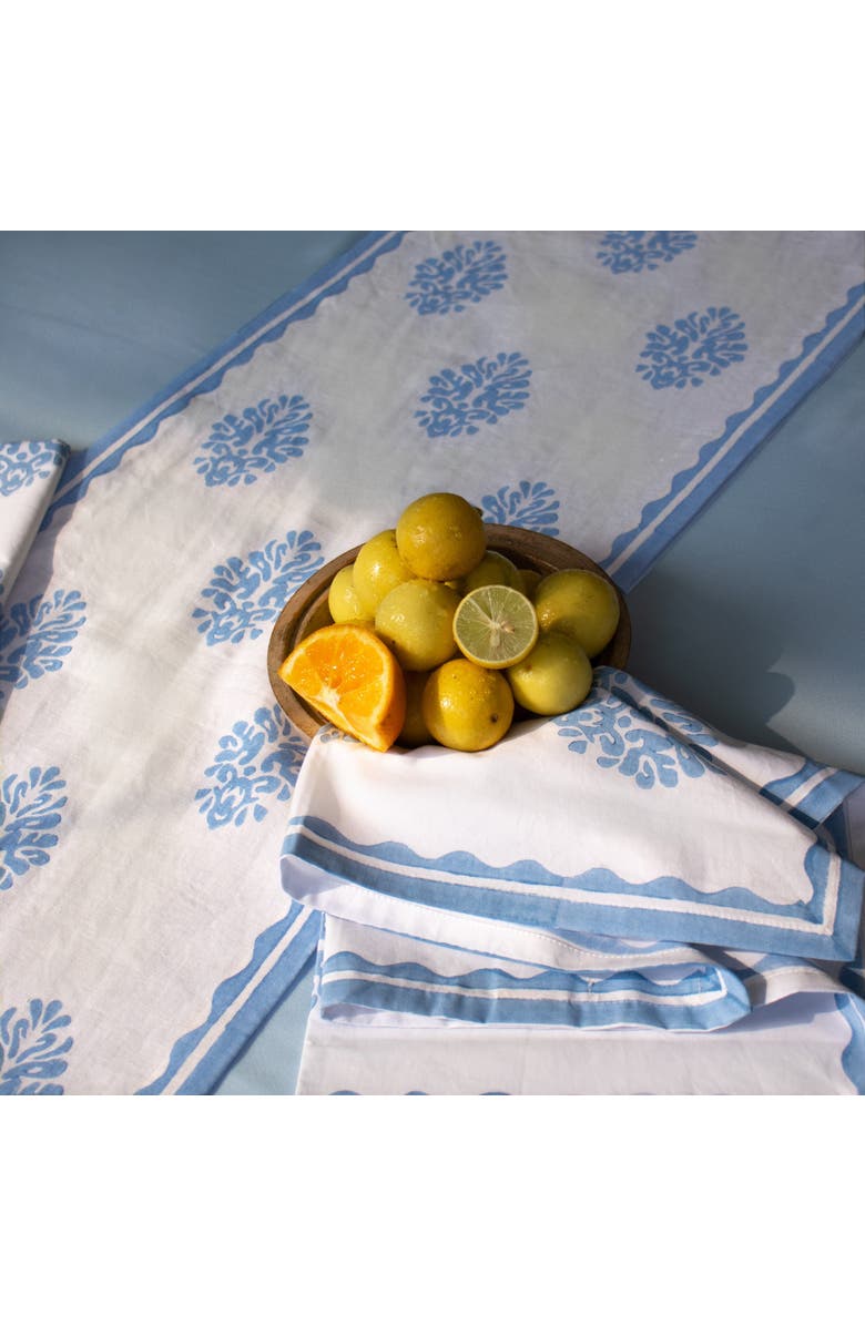 Banyan & Birch Nila - Pure Cotton Table Napkin Set of 2, Alternate, color, Pastel Blue