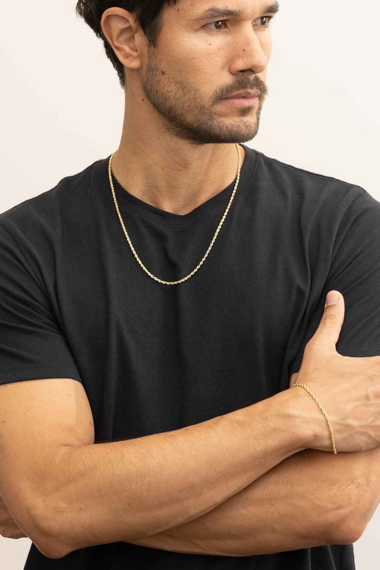 Men's Titan Rope Bold Chain in 10K Gold, Alternate, color, Yellow Gold