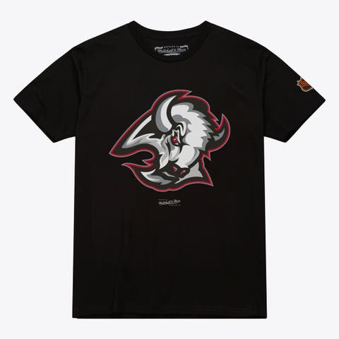 Men's Mitchell & Ness Black Buffalo Sabres Core Vintage Logo T-Shirt