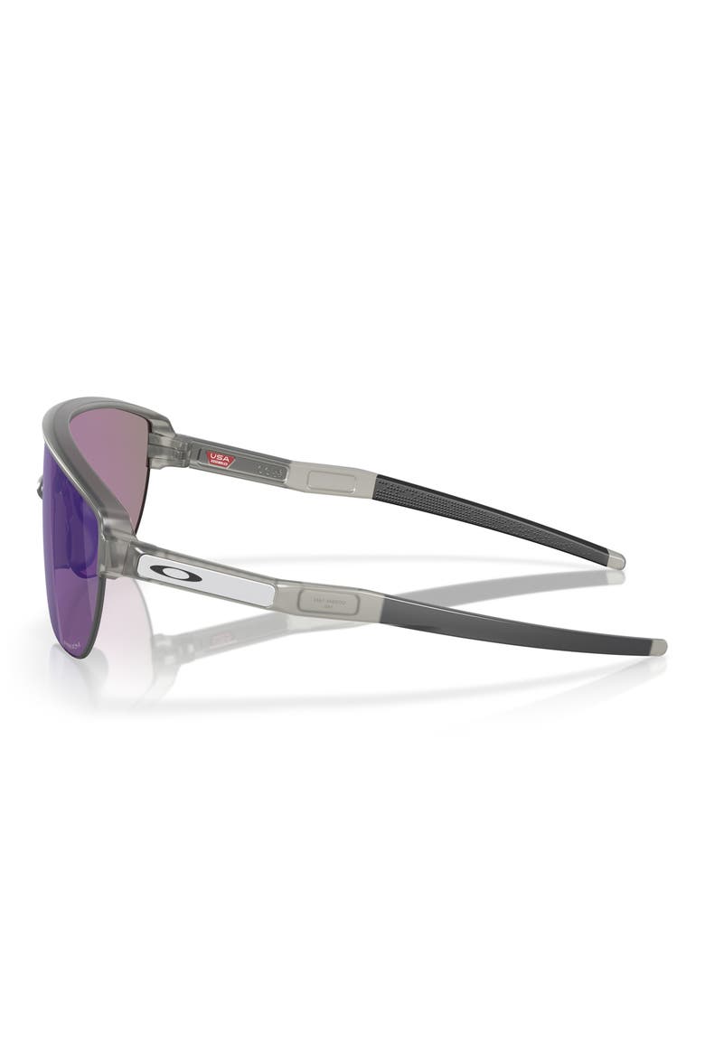42mm Corridor Rectangle Shield Sunglasses, Alternate, color, GREY METAL