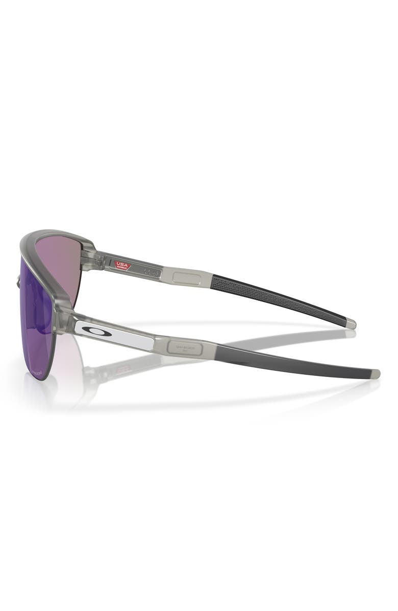 Oakley 42mm Corridor Rectangle Shield Sunglasses, Alternate, color, Grey Metal