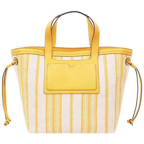 Tommy Bahama Canvas Stripe Large Tote In Yellow