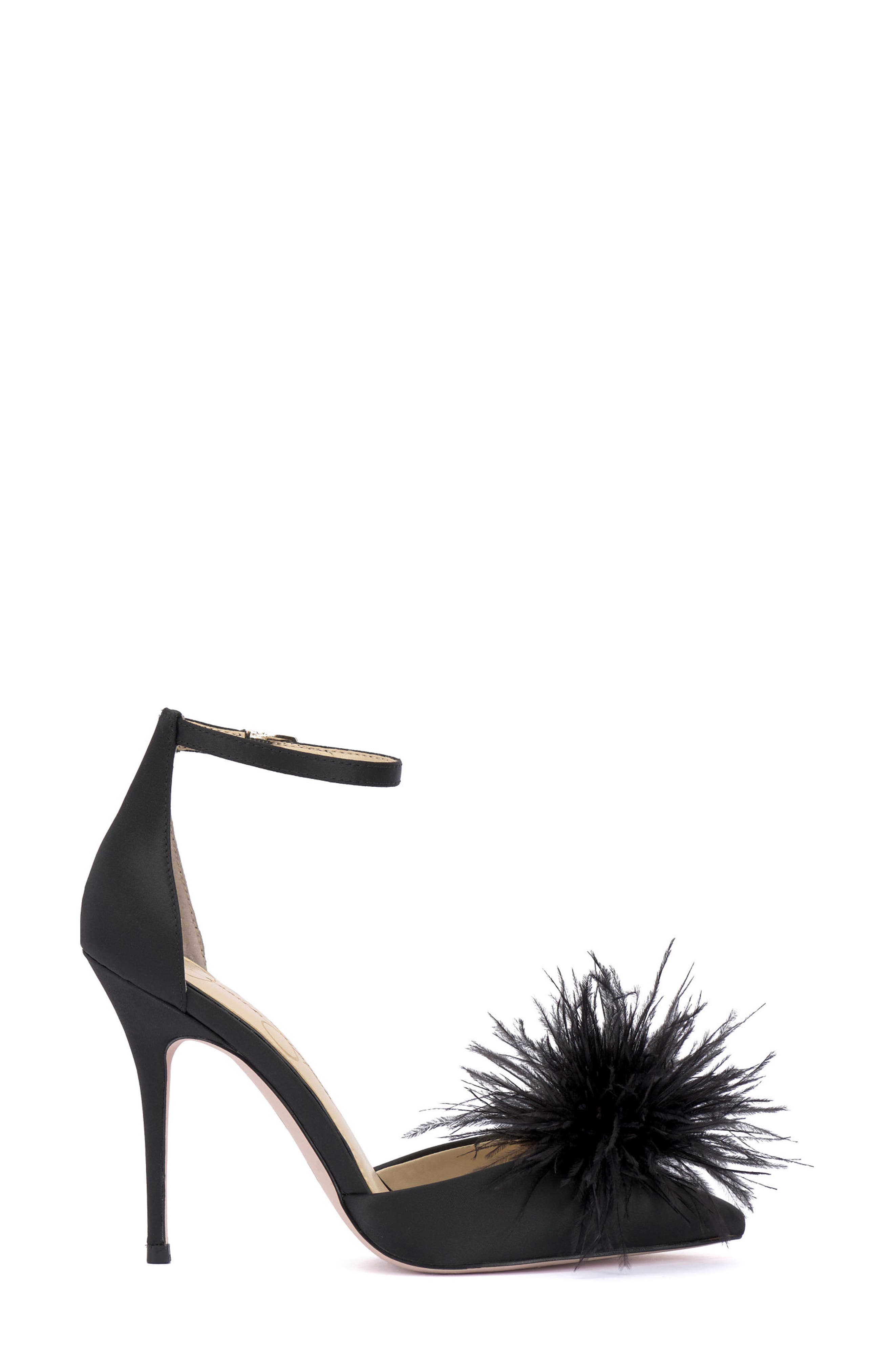 Jessica Simpson Wolistie Pompom Stiletto Sandal, Alternate, color, 