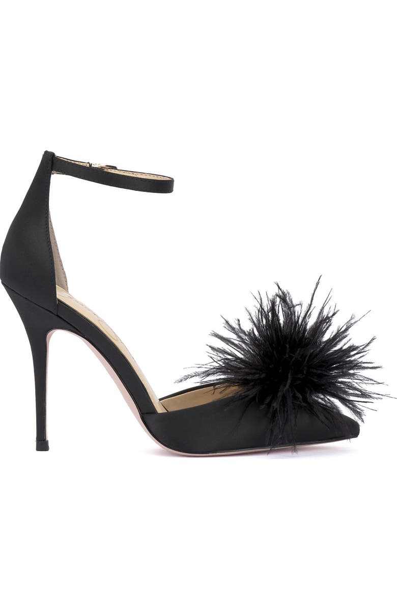 Jessica Simpson Wolistie Pompom Stiletto Sandal, Alternate, color,