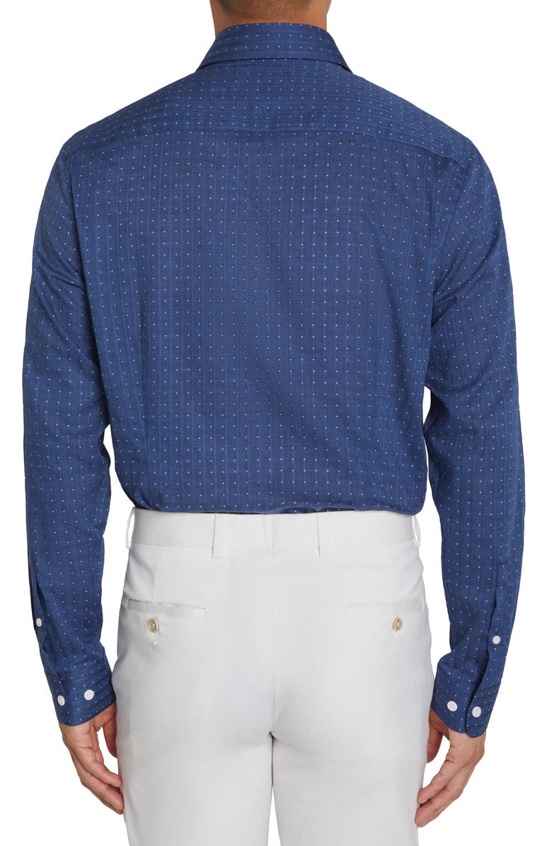 Jack Victor Surrey Dress Shirt, Alternate, color, Navy