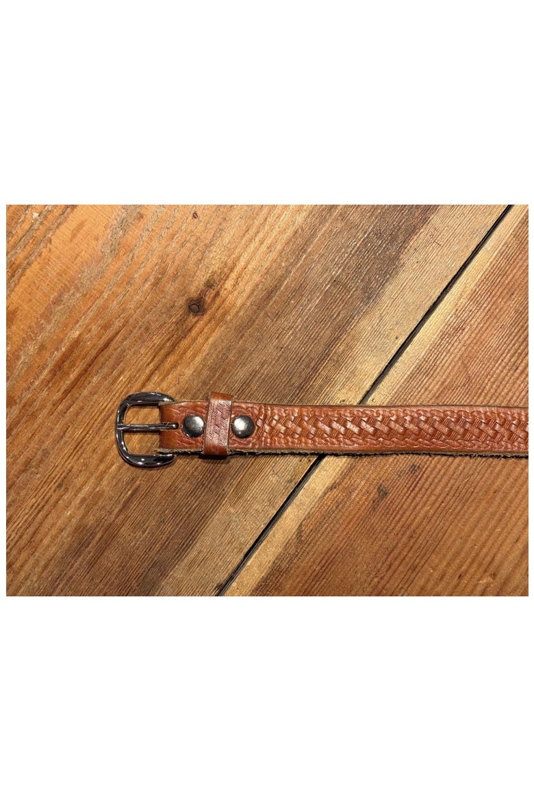 Wvintagebelt Vintage Leather Belt, Alternate, color, Brown