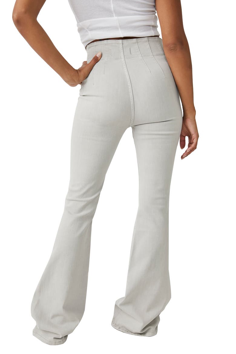 We the Free Jayde Flare Jeans, Alternate, color, GREY