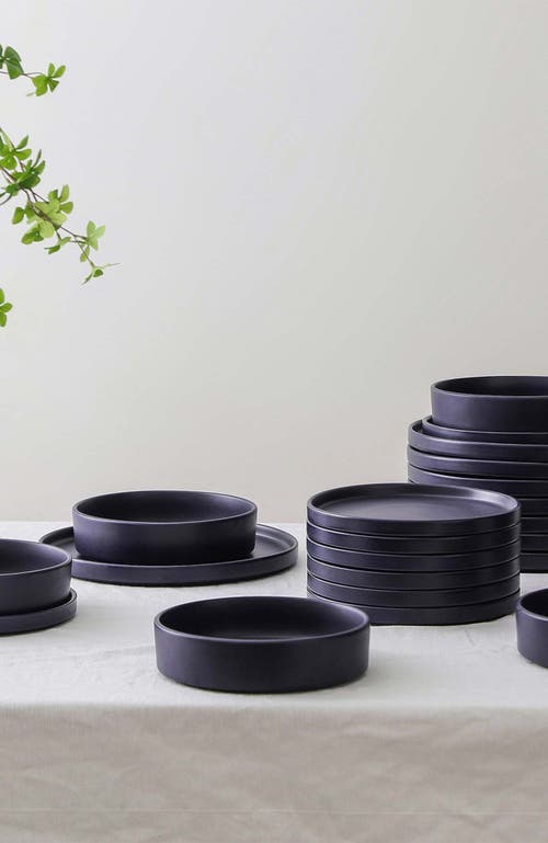 Stone Lain Cleo Stoneware 16-piece Dinnerware Set In Blue