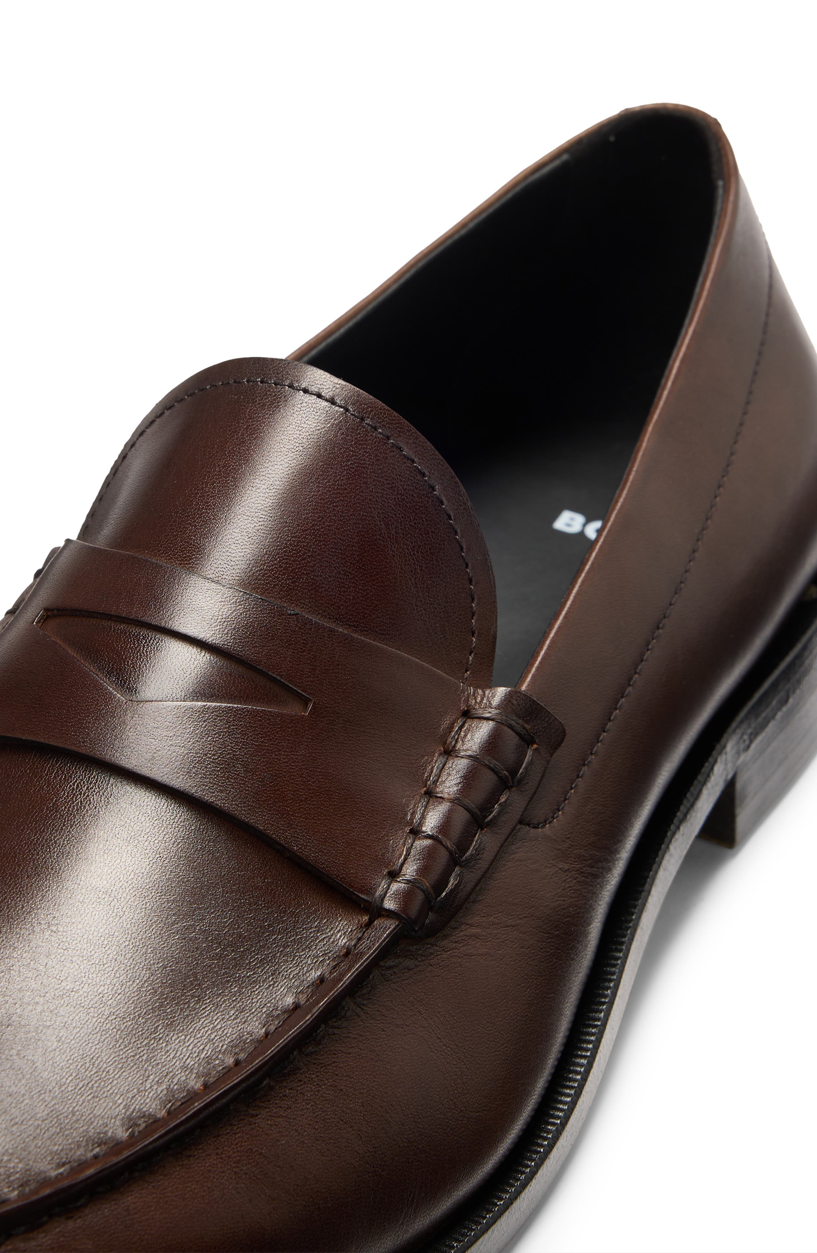 Tayil Penny Loafer, Alternate, color, DARK BROWN