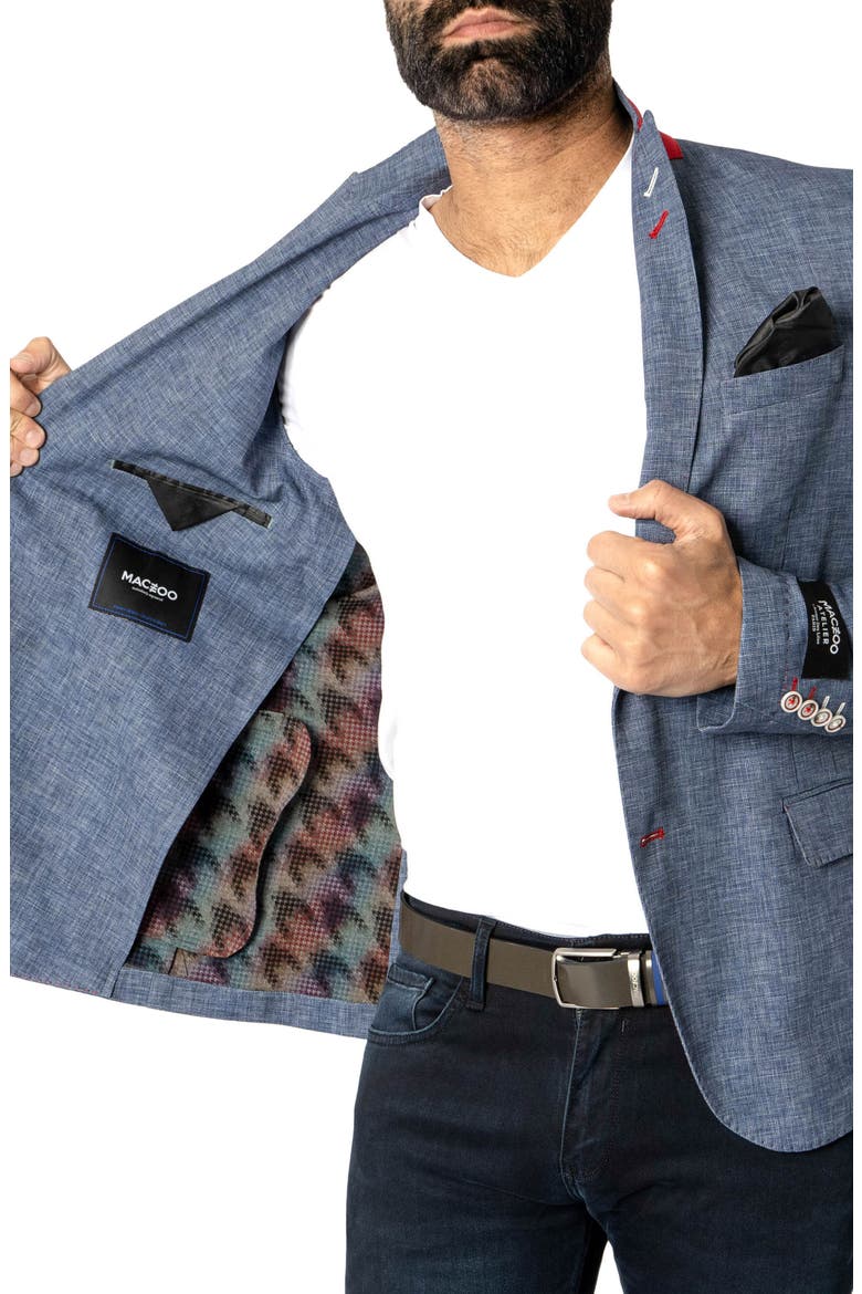 Descartes Unconstructed Slate Blue Blazer, Alternate, color, BLUE