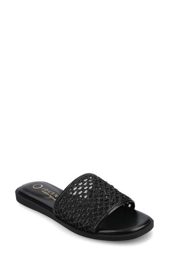 Journee Collection Prisilla Slide Sandal In Black