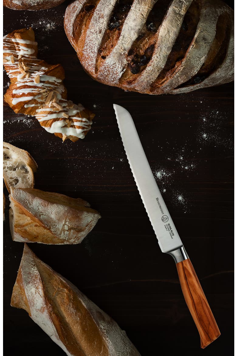 Oliva Elite 9 inch Scalloped Bread Knife, Alternate, color, Oliva