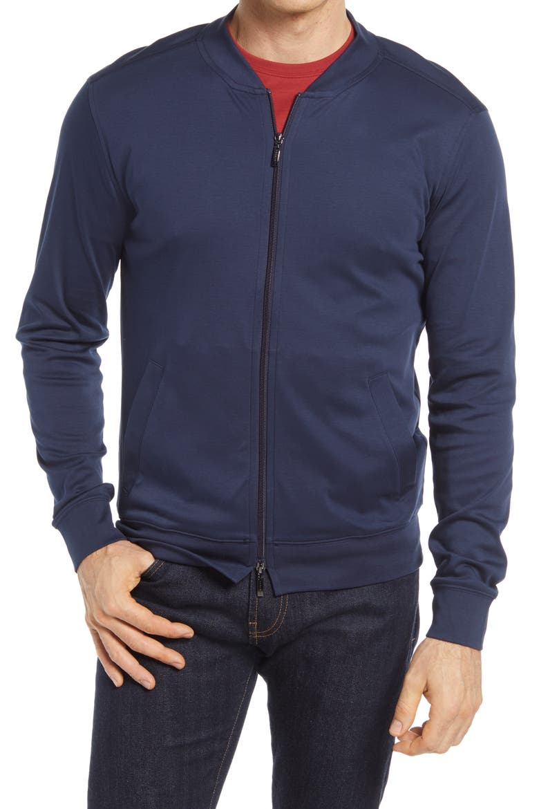Georgia Pima Cotton Jacket, Alternate, color, BLUE NIGHT