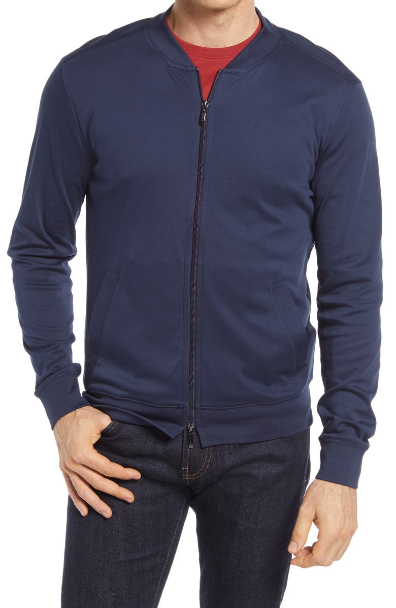 Robert Barakett Georgia Pima Cotton Jacket, Alternate, color, Blue Night