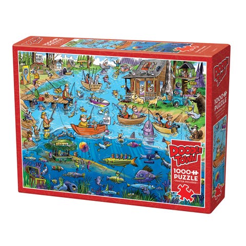 Gone Fishing 1000 Piece Puzzle Reference Poster Included