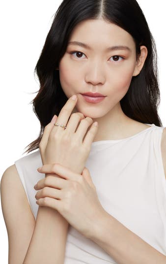 Petite Helena Open Ring with Pearls, 18K Gold & Diamonds