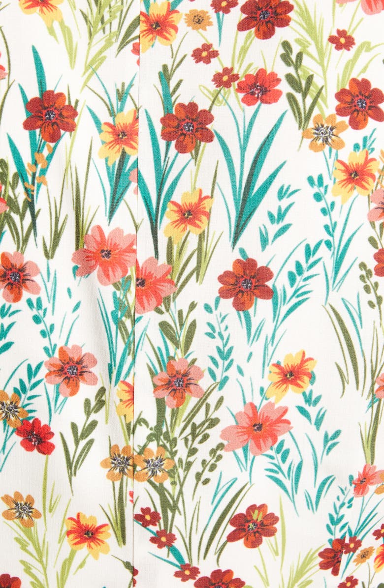 Lost + Wander Renee Floral Print Long Sleeve Crop Top, Alternate, color, 