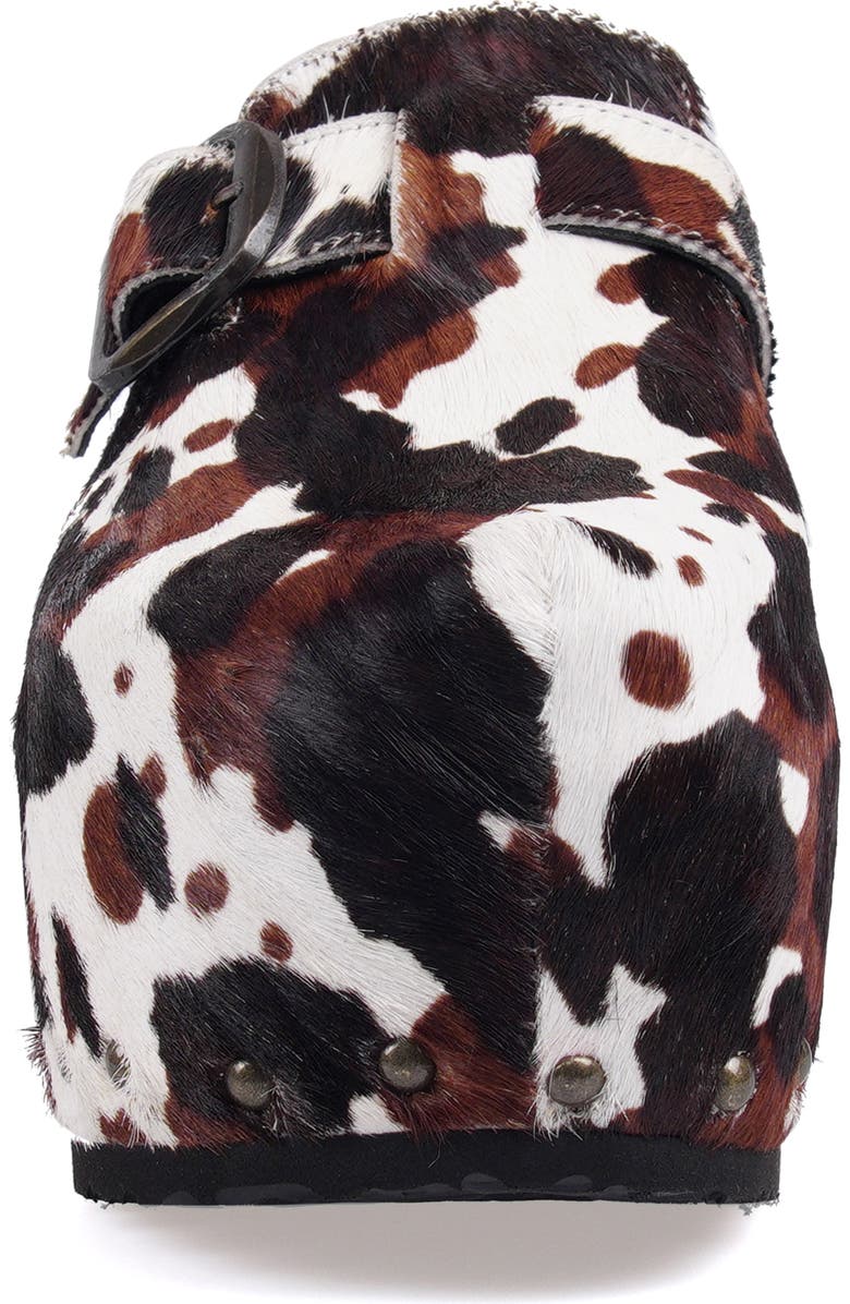 ZIGI Cuna Platform Clog, Alternate, color, Black Brown Calf Hair