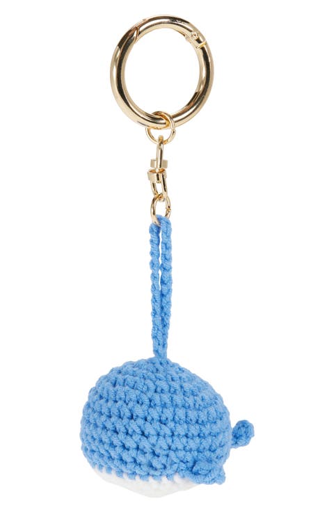 Crochet Whale Bag Charm