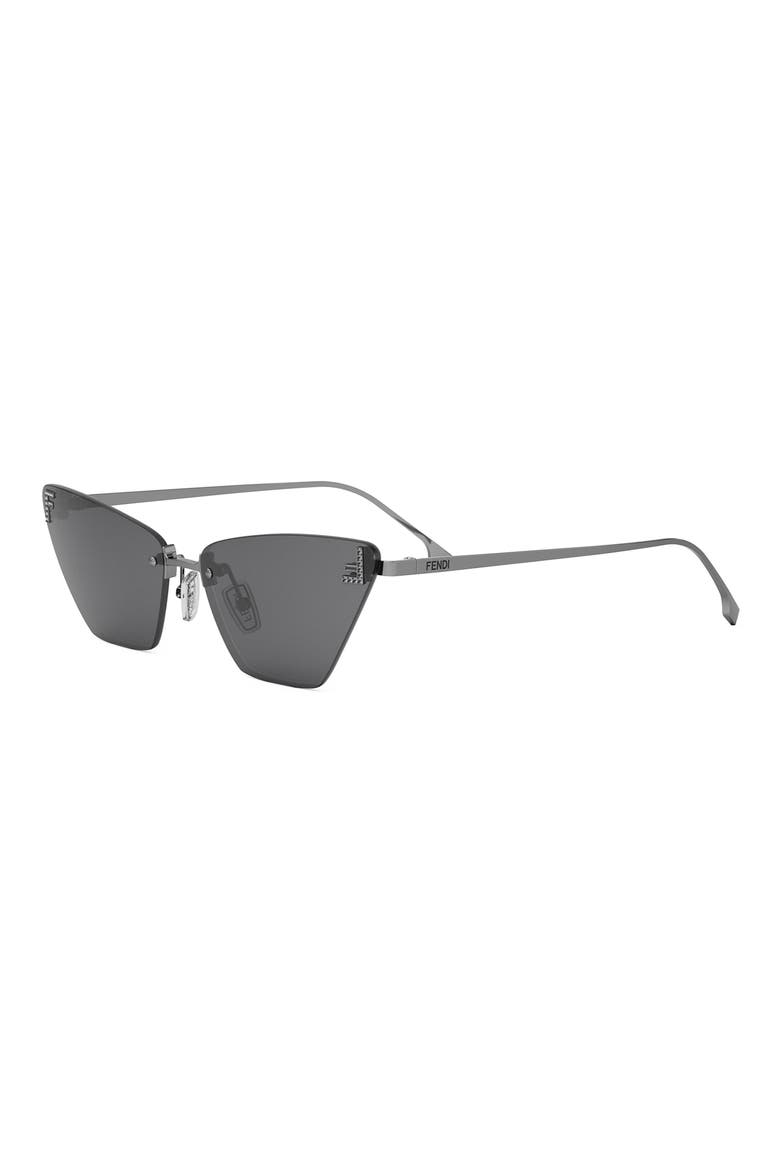 First Crystal 57mm Cat Eye Sunglasses, Alternate, color, GRYO/ROVXG