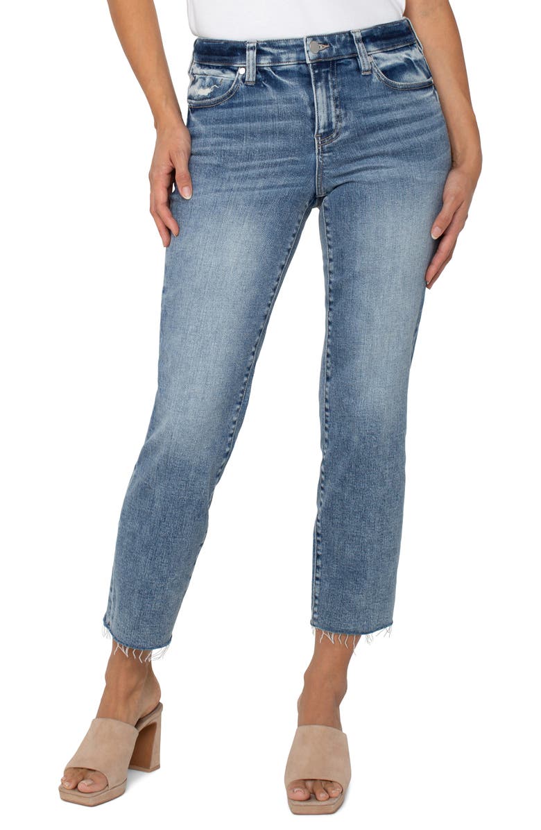 Liverpool Los Angeles Liv Raw Hem Non-Skinny Skinny Jeans, Main, color, 