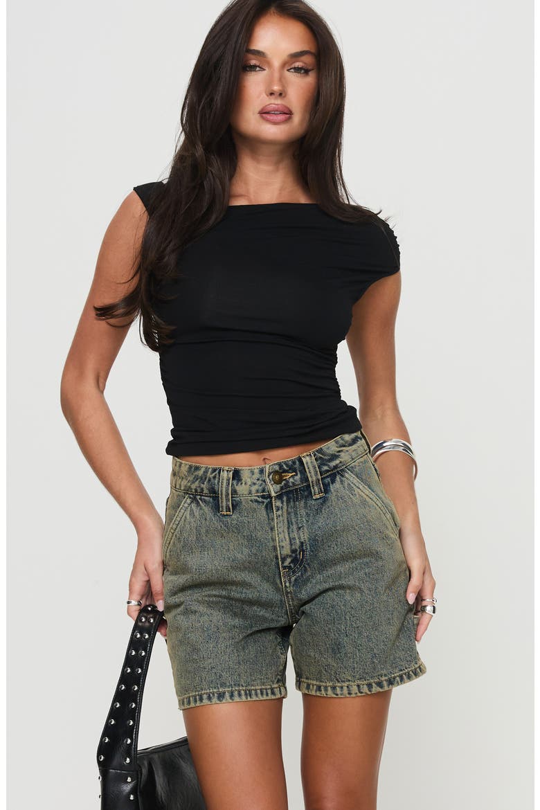 Lou Denim Carpenter Shorts, Alternate, color, BLUE