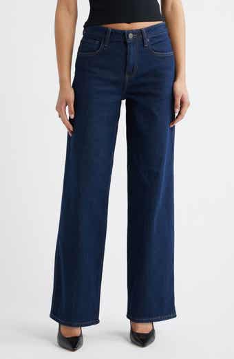 Mid Rise Wide Leg Jeans
