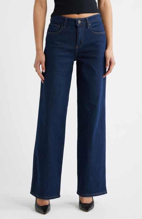 Mid Rise Wide Leg Jeans