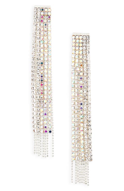 Crystal Fringe Drop Earrings