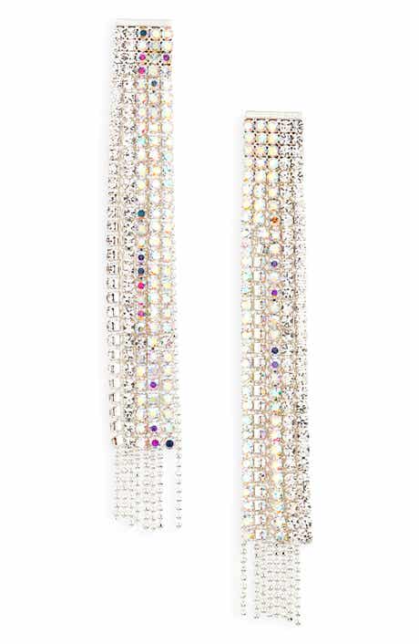 Tasha Crystal Fringe Drop Earrings