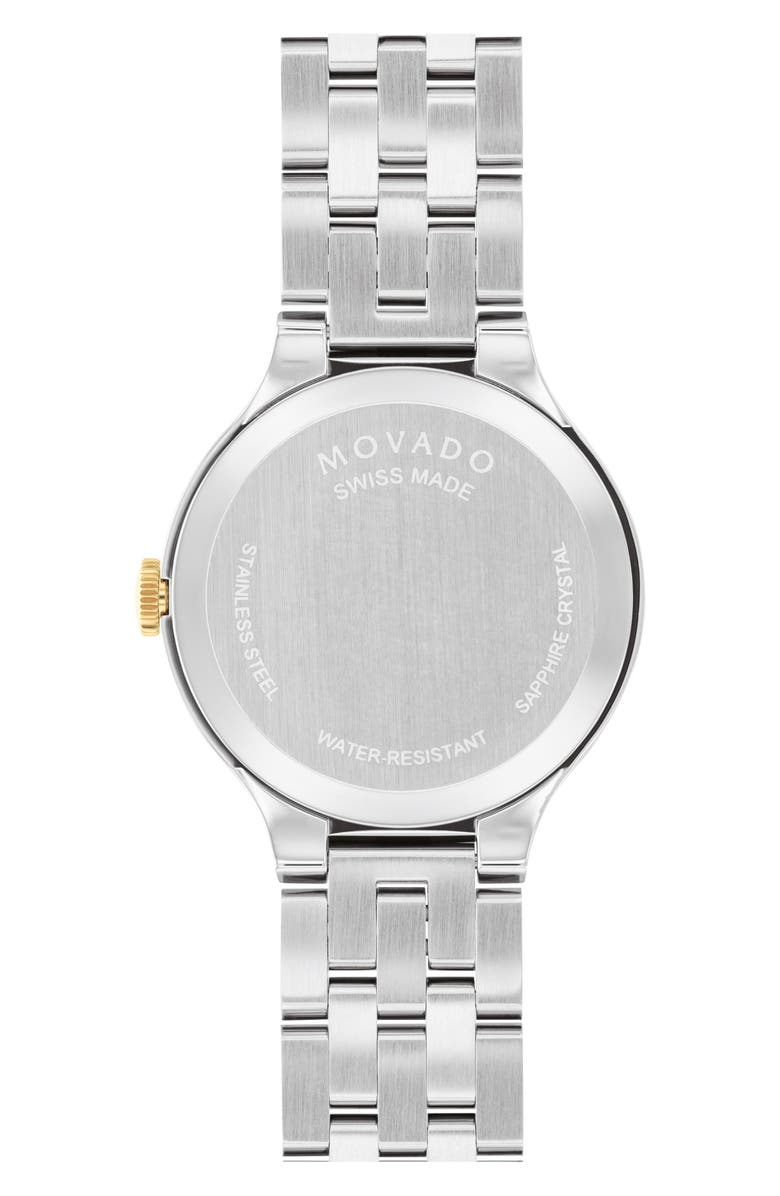 Movado Veturi Museum Dot Bracelet Watch, 28mm, Alternate, color, Black