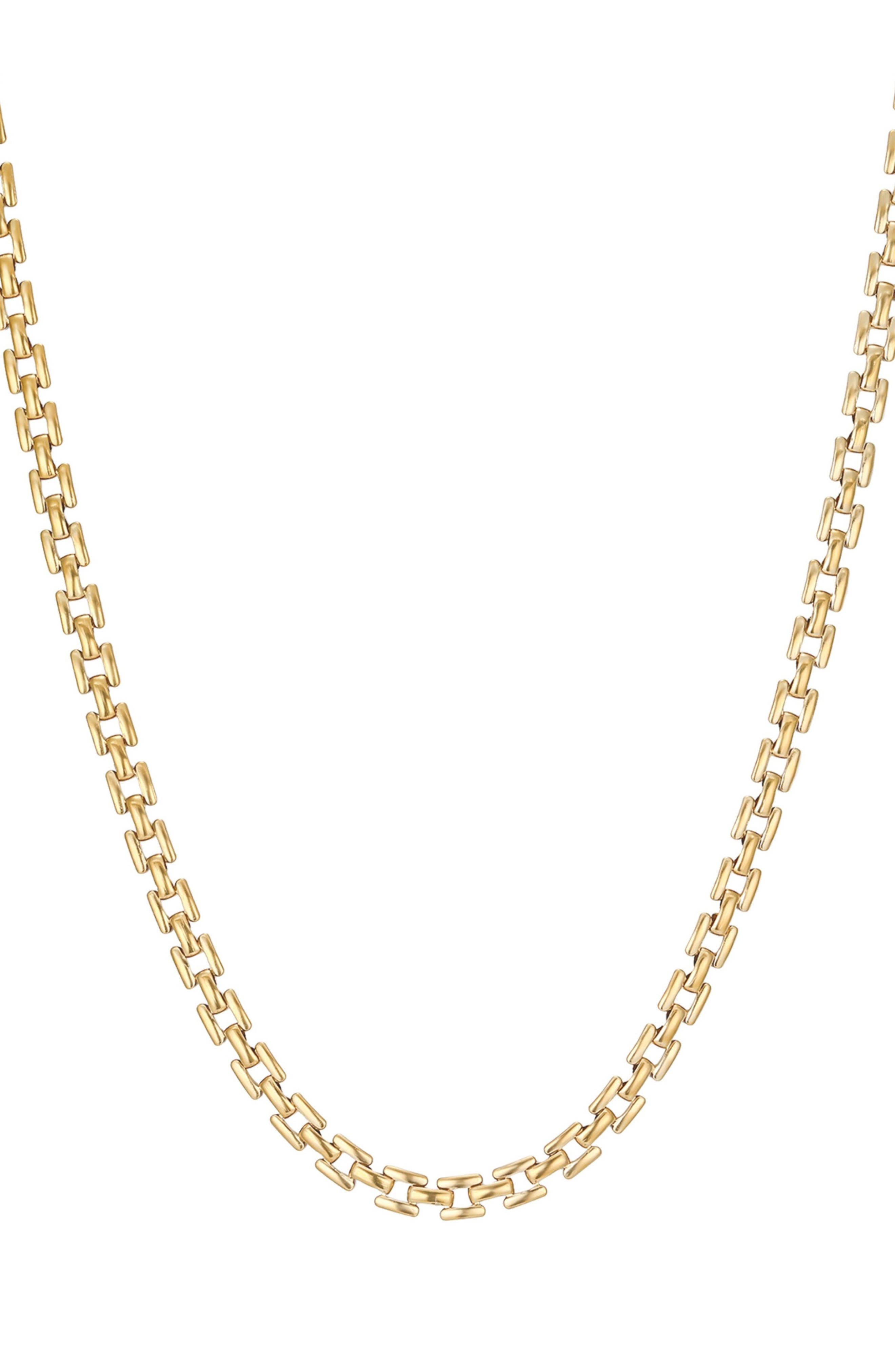 Adornia 18K Gold Plated Chain Necklace