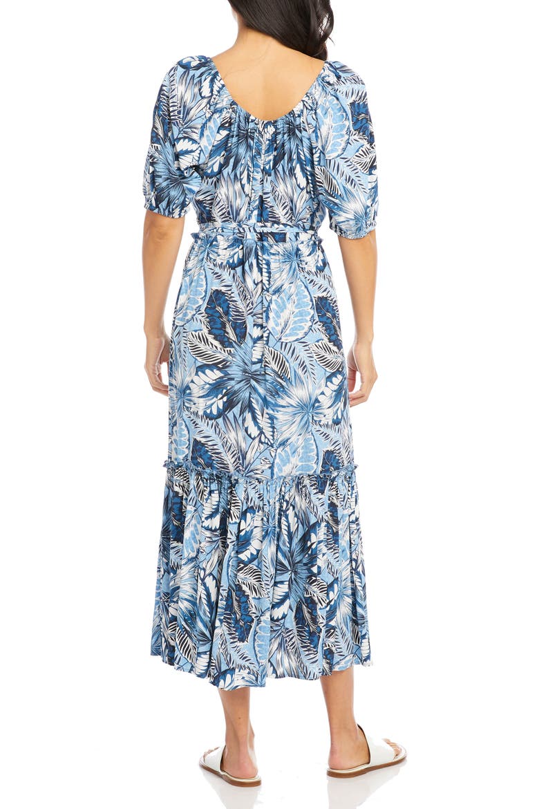 Puff Sleeve Midi Dress, Alternate, color, PRINT