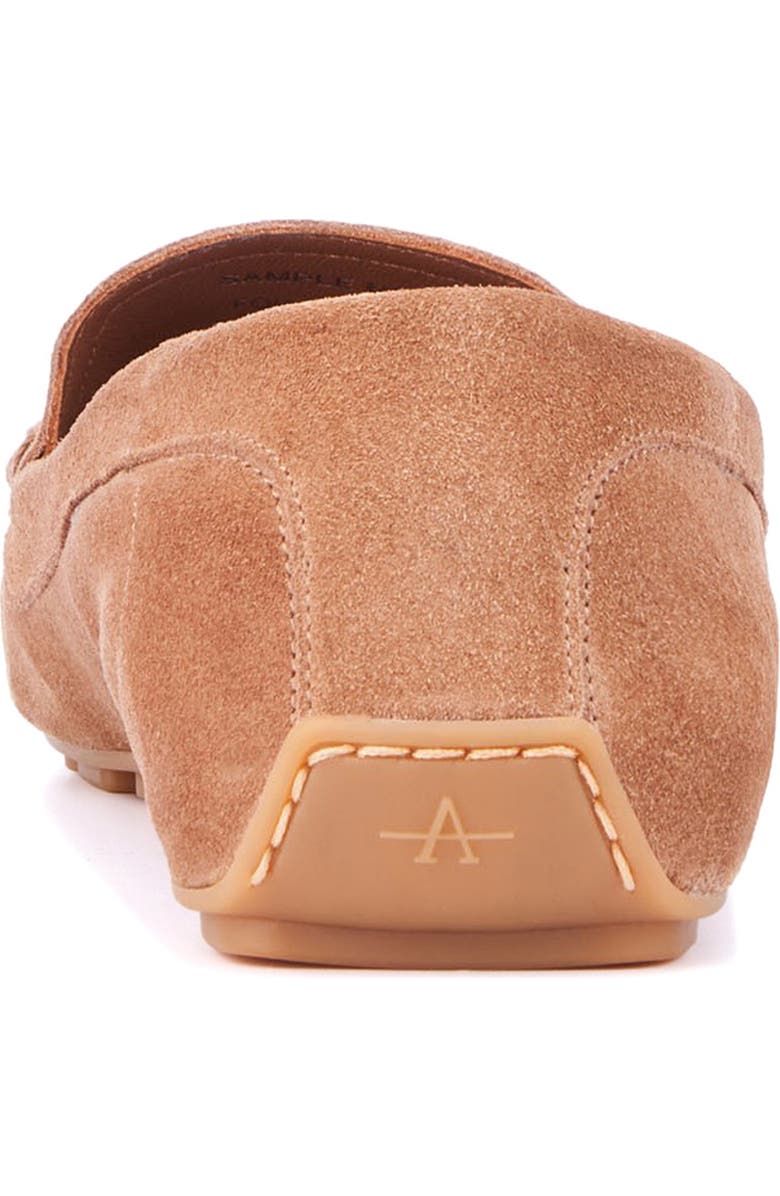 Aquatalia Qaitlin Moc Toe Weatherproof Slip-On Shoe, Alternate, color, Whiskey