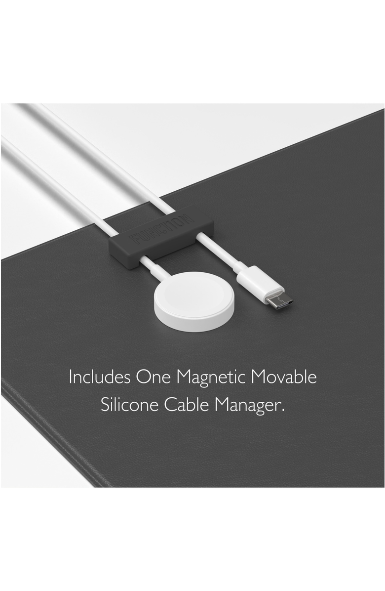 Function101 WorkPad with Magnetic Cable Manager, Alternate, color, Dark Gray