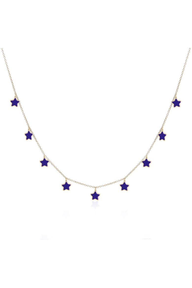 Lapis Star Dangle Necklace, Main, color, Lapis