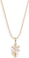Nadri Flower Pendant Necklace