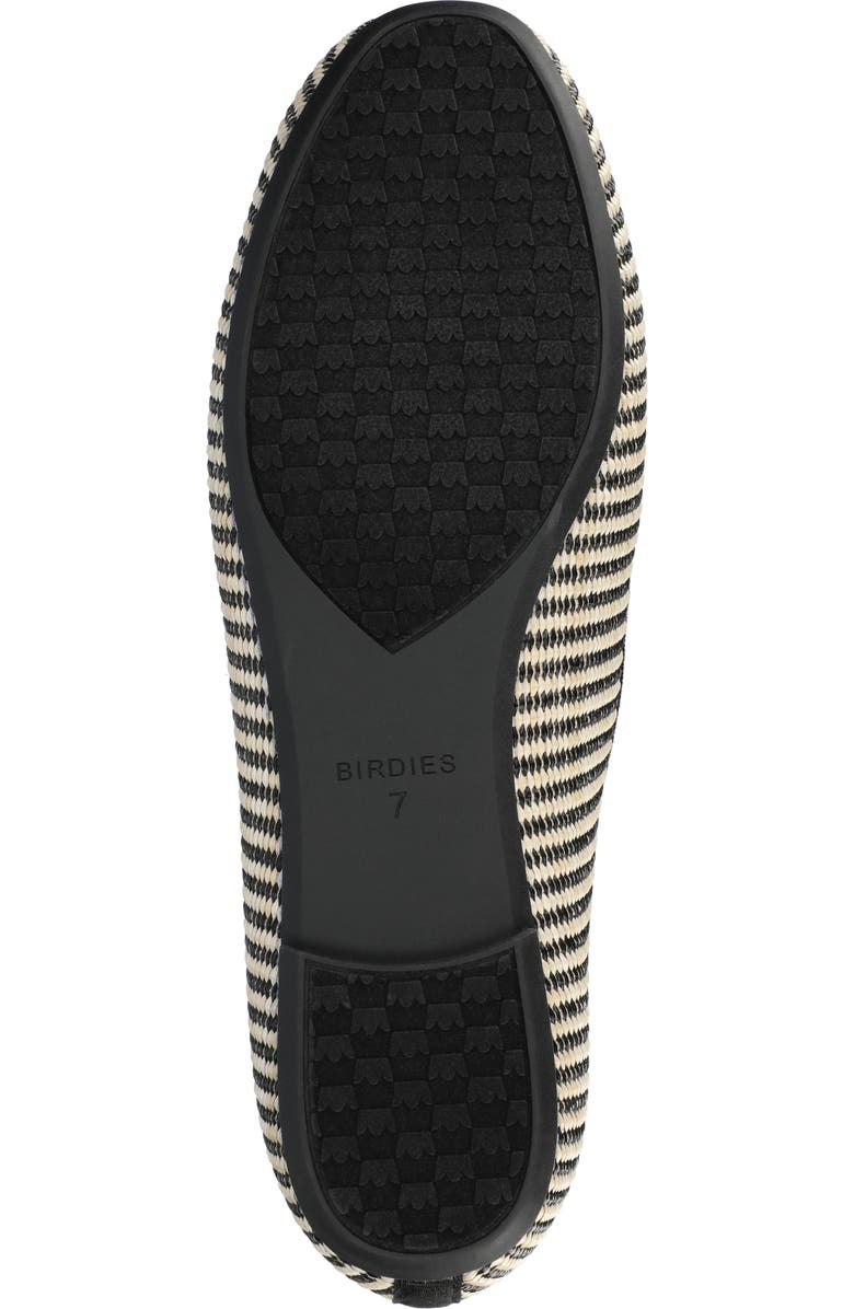 Birdies The Starling, Alternate, color, Black/Off White Raffia