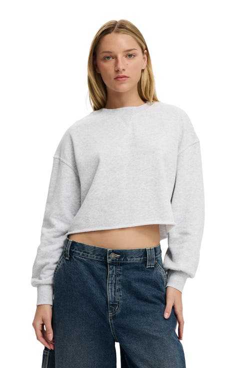 Women's Cropped Fleece Sweatshirt