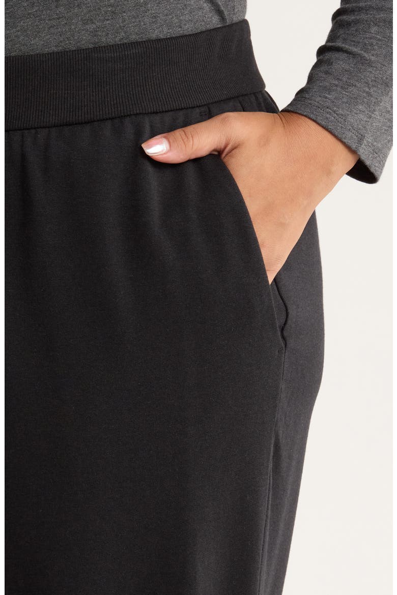 Terry Ankle Pants, Alternate, color, BLACK