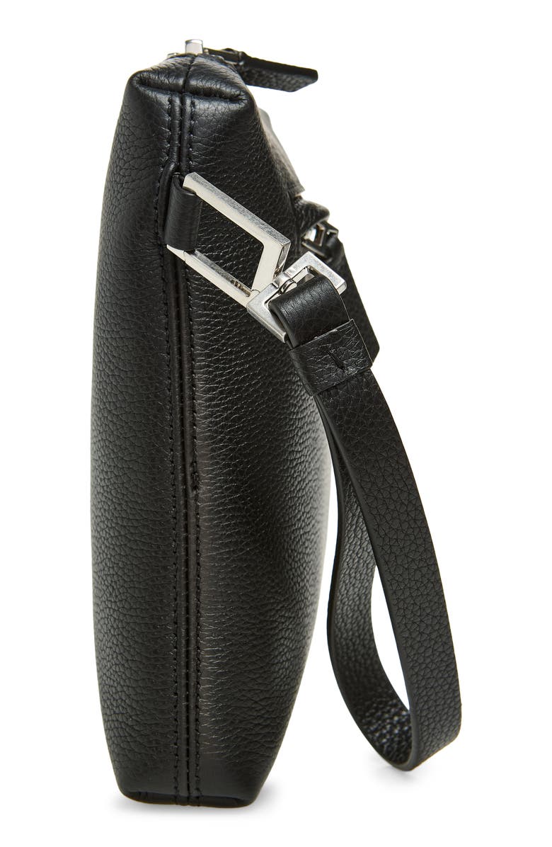 TOM FORD Wristlet Strap Grain Leather Pouch, Alternate, color, Naa Black