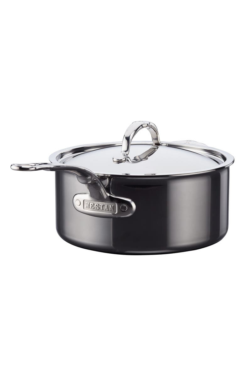 Hestan NanoBond 4-Quart Helper Handle Saucepan with Lid, Alternate, color,