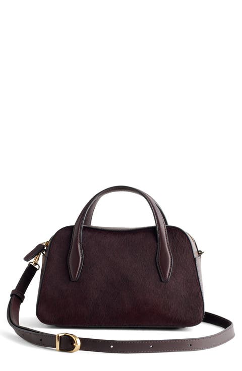 The Mini Belted Genuine Haircalf Crossbody Bag