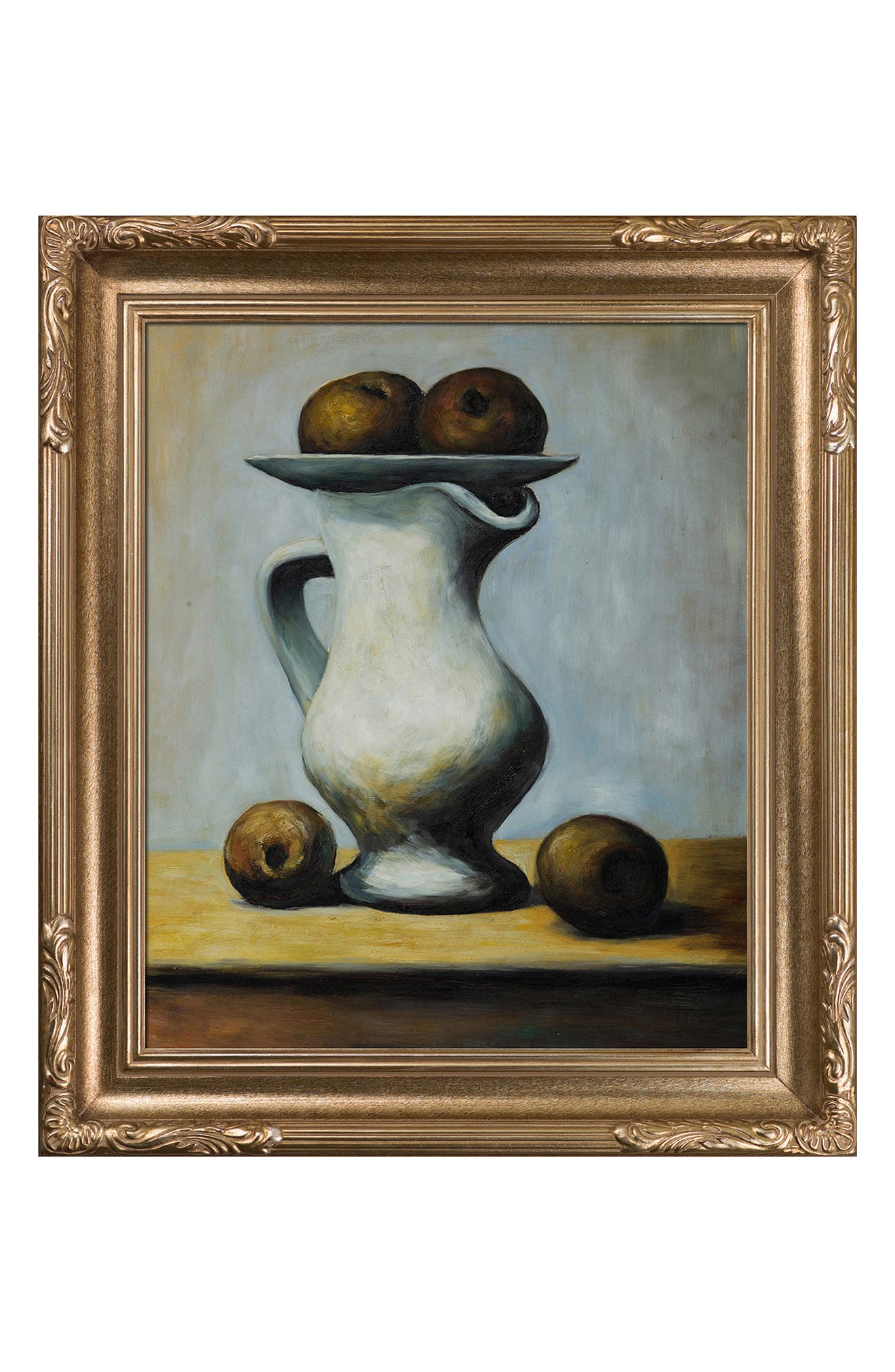 OVERSTOCK ART Still Life With Pitcher And Apples Reproduction Oil ...