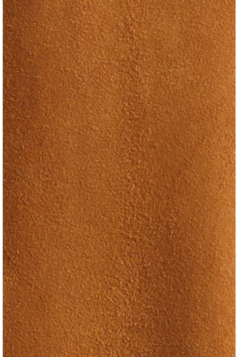 Suede Overshirt, Alternate, color, CARAMEL